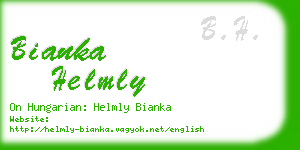 bianka helmly business card